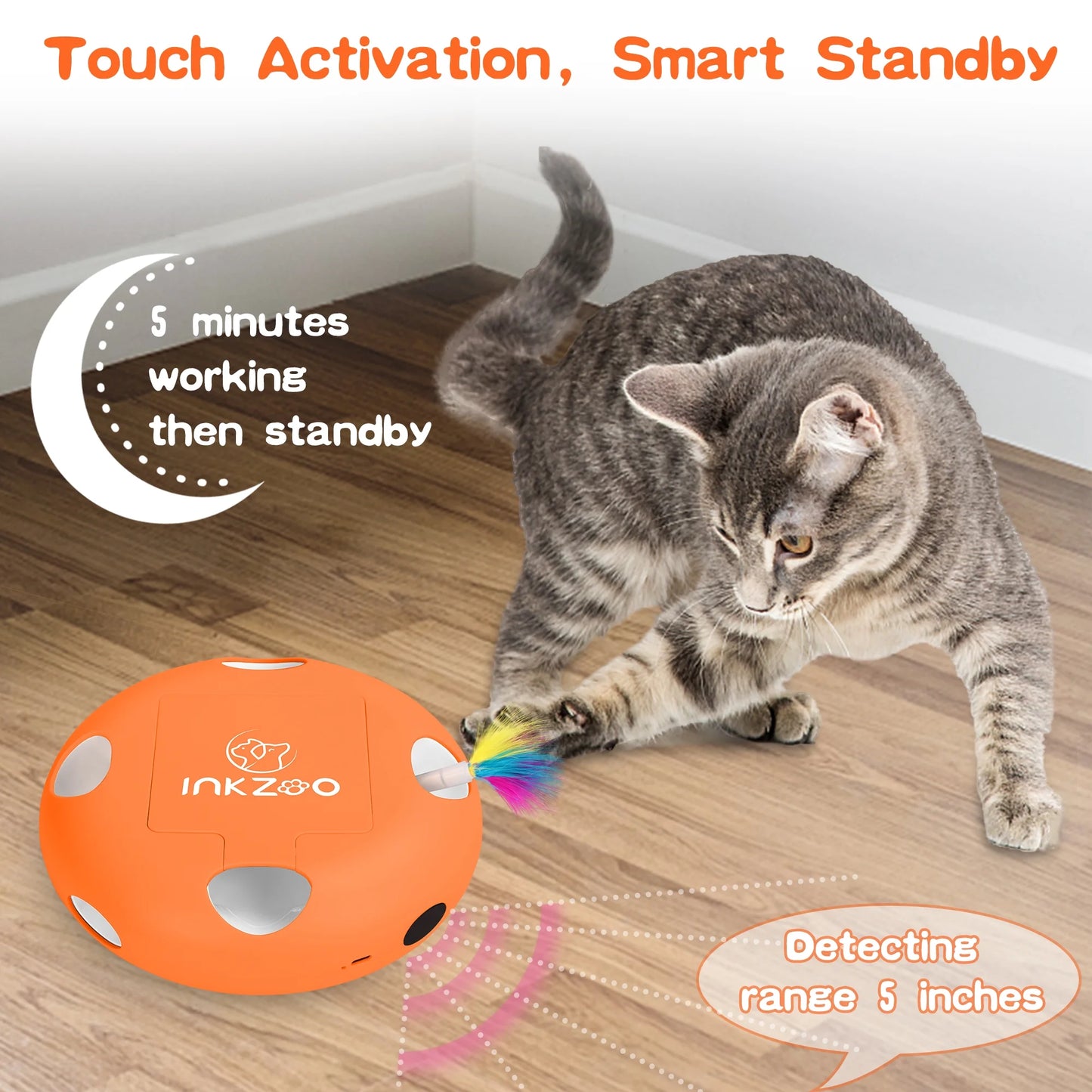 Ultimate Interactive Cat Toy for Indoor Play – Rechargeable Wand with Mind-Engaging Features!