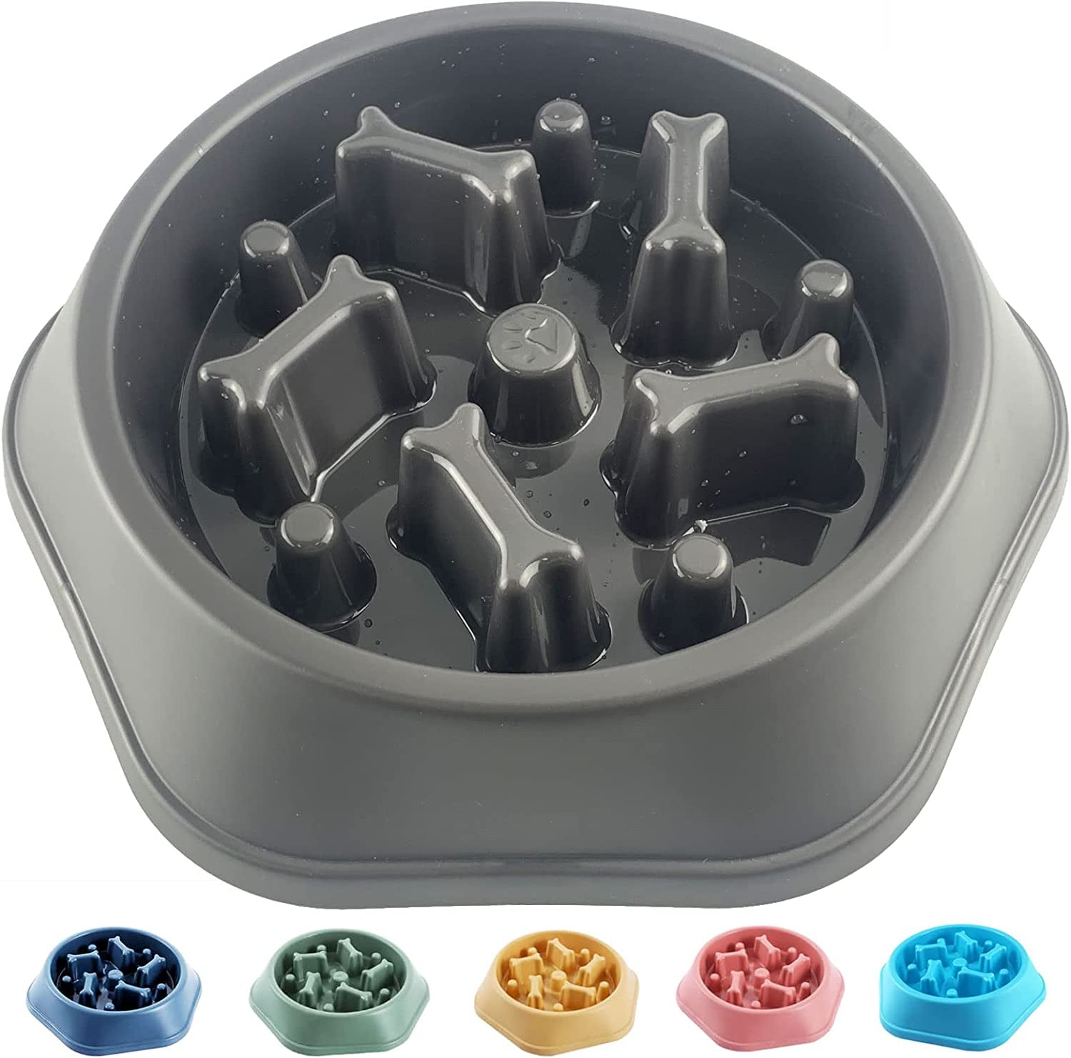 Transform Mealtime with Our Fun Slow Feeder Dog Bowl - Promote Healthy Eating for Small & Medium Dogs!