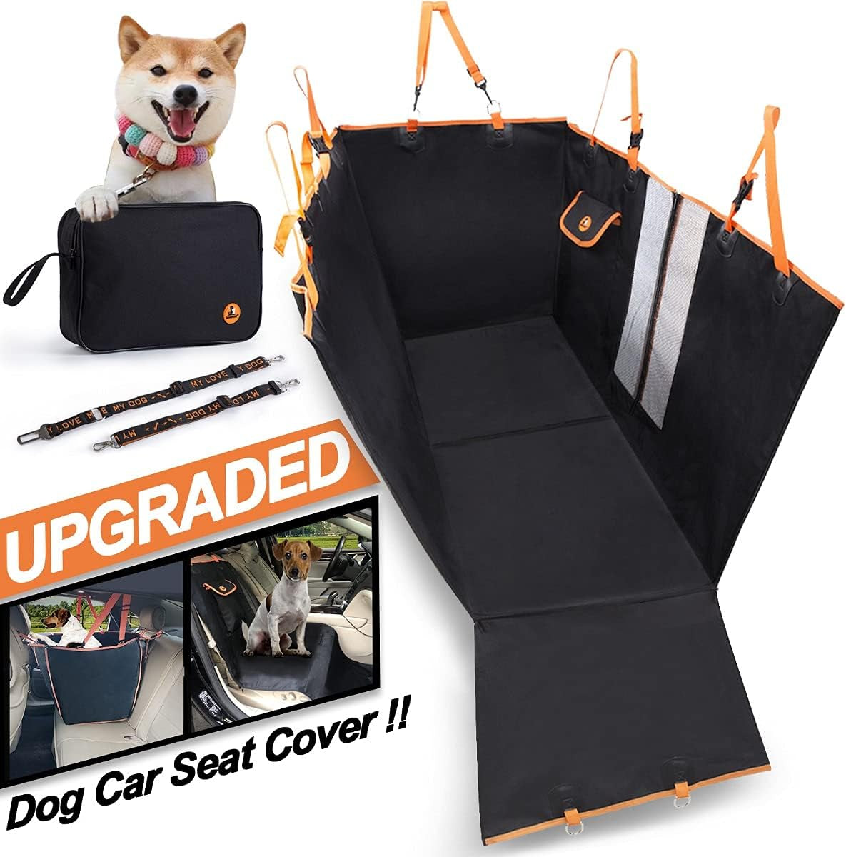 Revamp Your Rides with Our Ultimate 4-in-1 Dog Car Seat Cover - Scratch-Proof, Non-Slip, and Perfect for All Vehicles! 🚗🐕✨ #PetSafety #DogLovers #CarAccessories