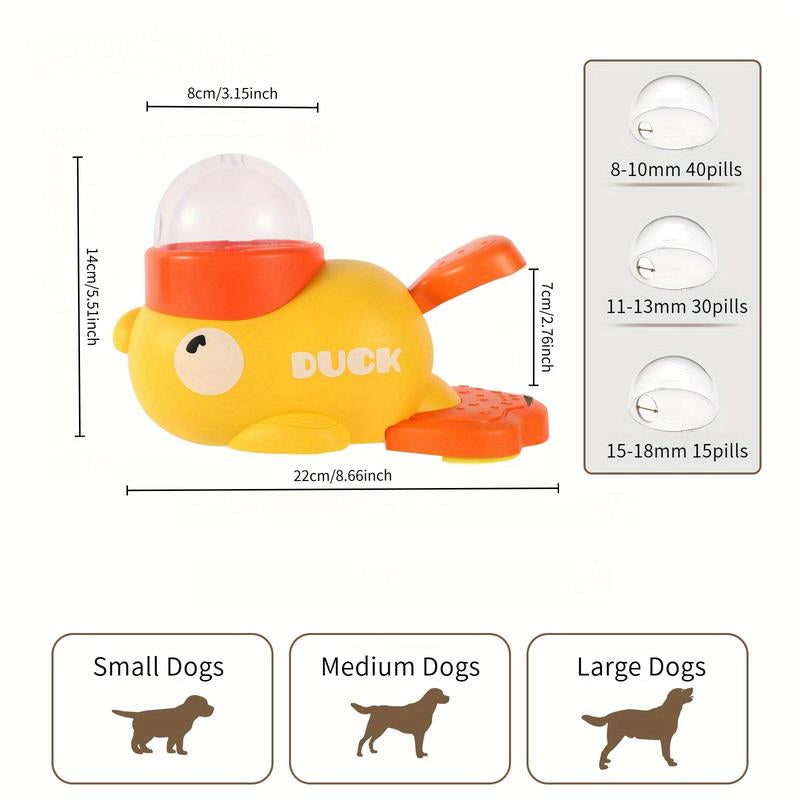 Super Fun Duck-Shaped Puzzle Feeder Toy for Dogs & Cats – Make Mealtime an Adventure! 🦆🐾 Eco-Friendly & No Batteries Needed!