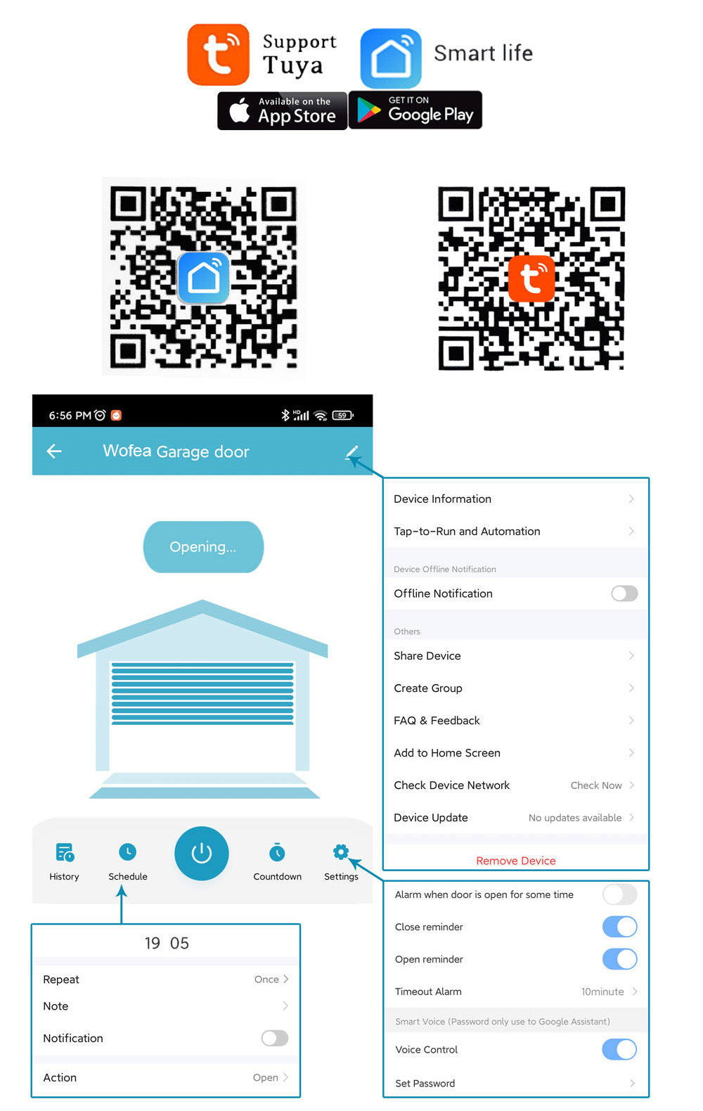 Graffiti Smart WIFI Garage Door Controller