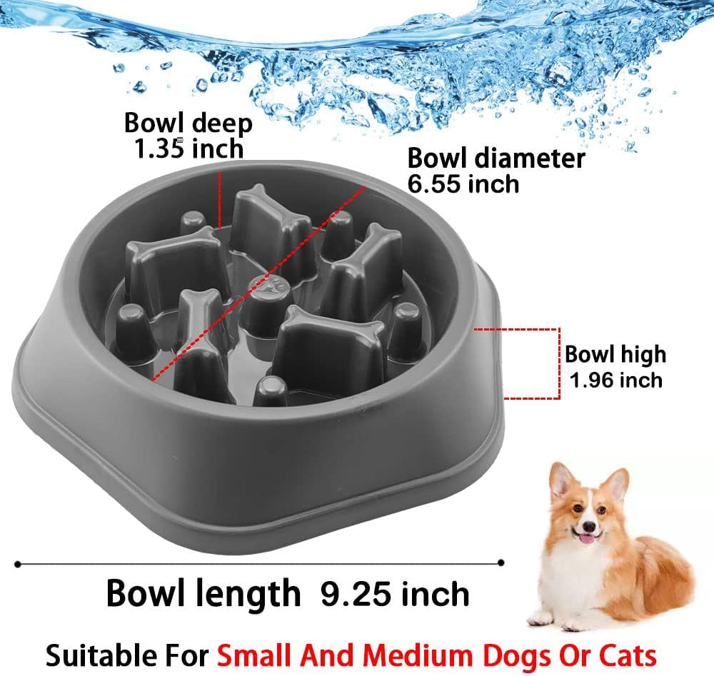 Transform Mealtime with Our Fun Slow Feeder Dog Bowl - Promote Healthy Eating for Small & Medium Dogs!