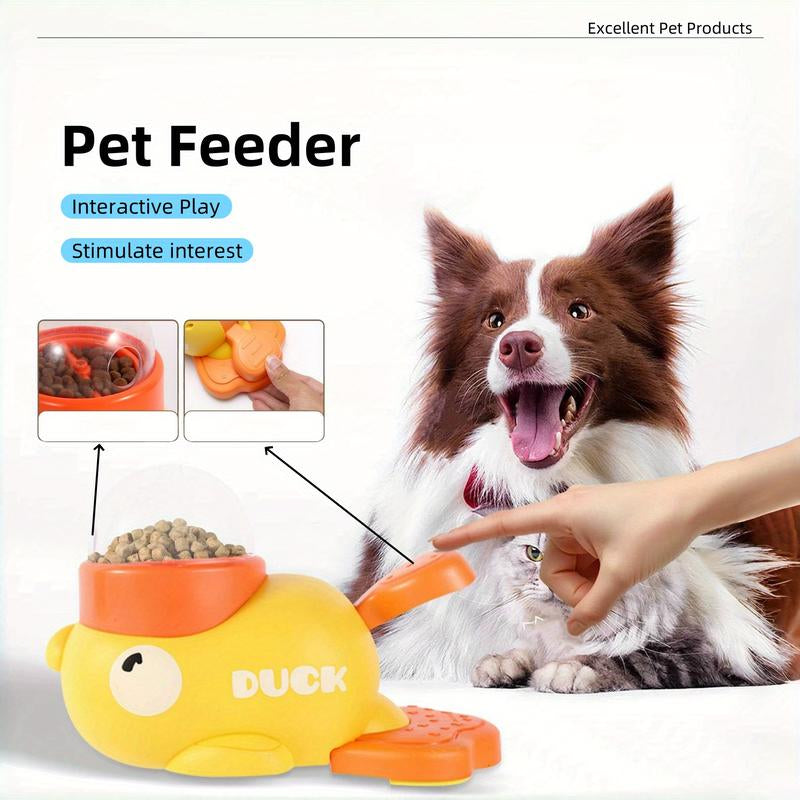 Super Fun Duck-Shaped Puzzle Feeder Toy for Dogs & Cats – Make Mealtime an Adventure! 🦆🐾 Eco-Friendly & No Batteries Needed!