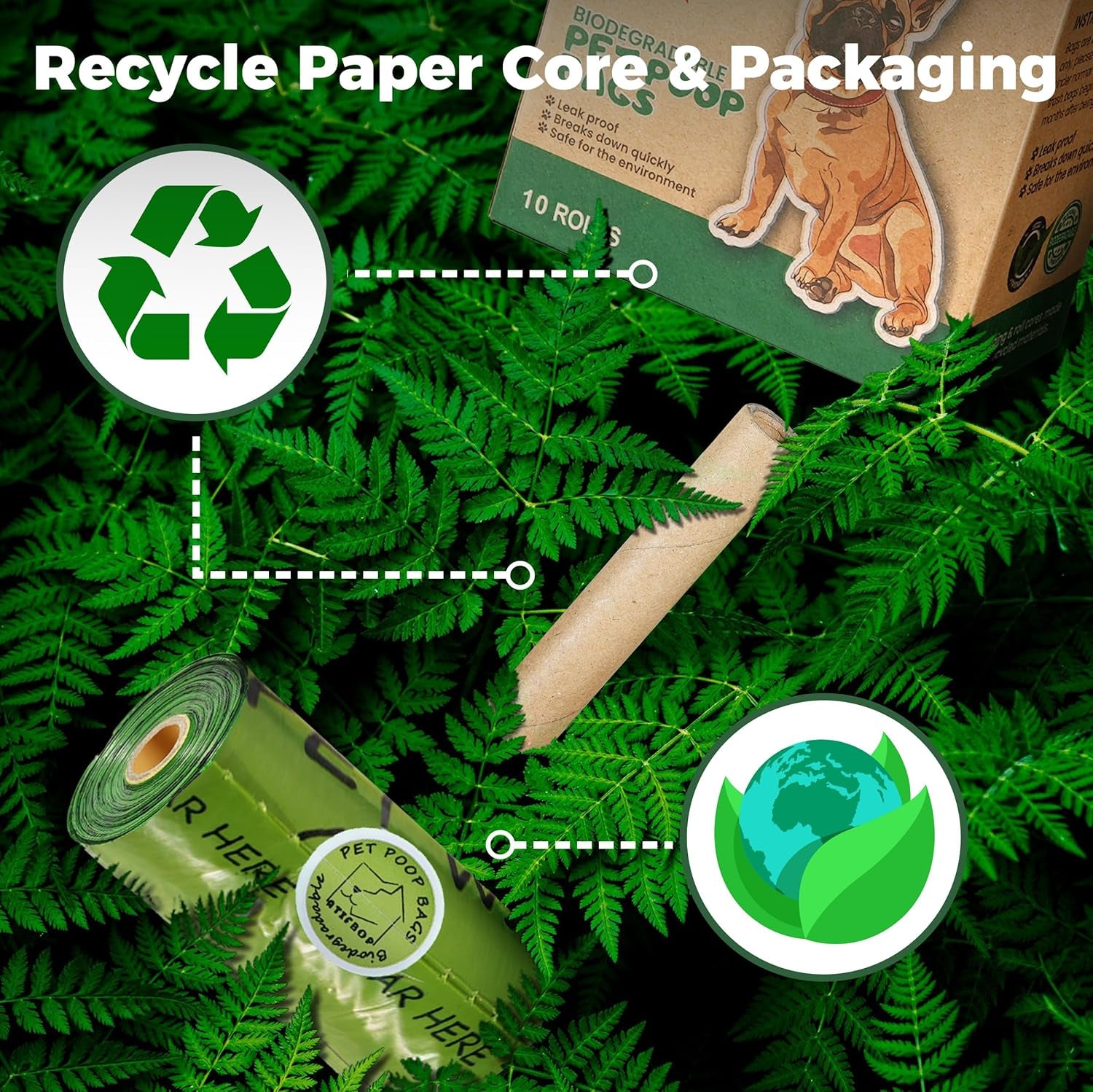 Eco-Friendly Biodegradable Dog Poop Bags - 360 Count Scented Rolls for Hassle-Free Cleanups
