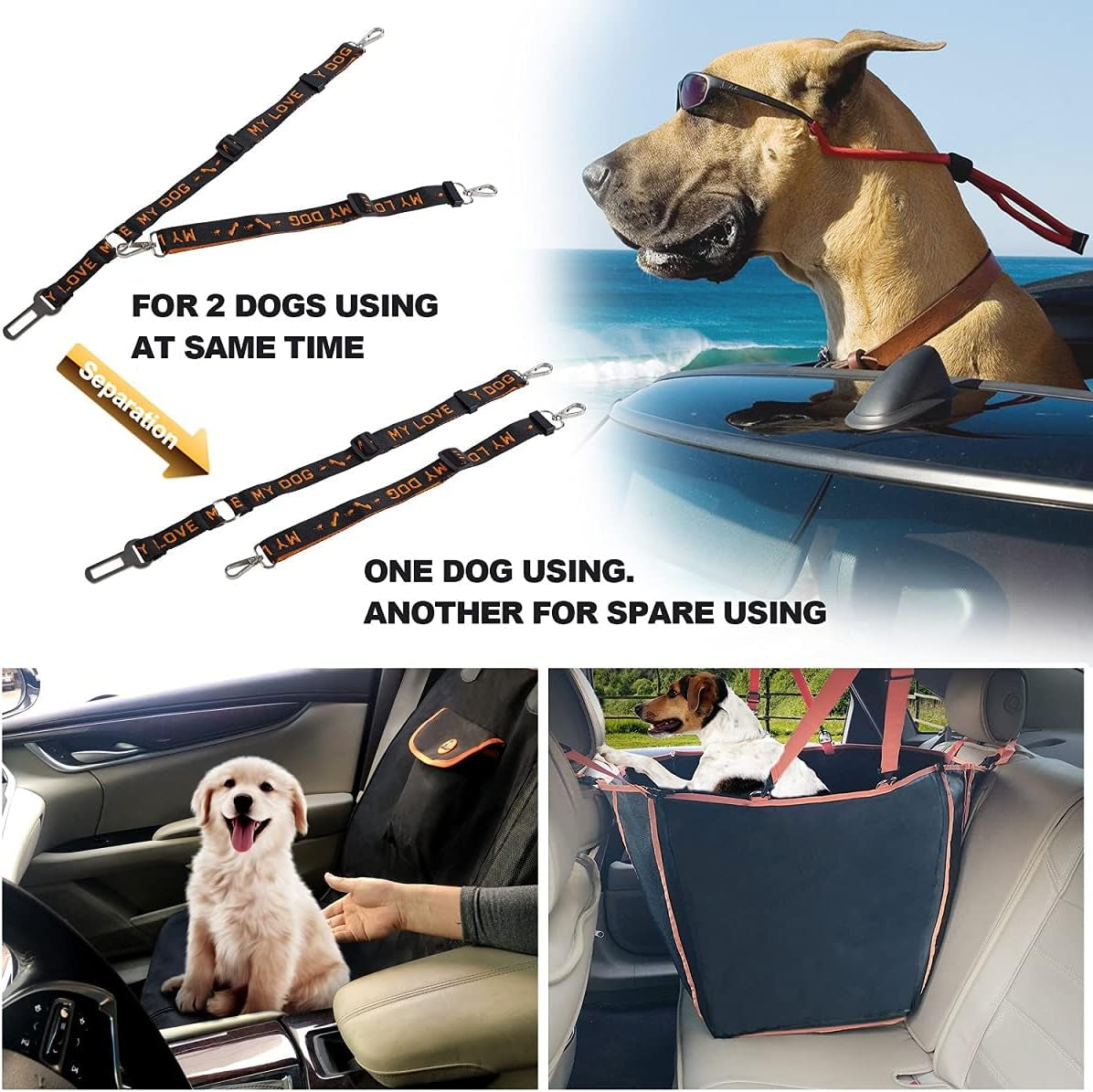 Revamp Your Rides with Our Ultimate 4-in-1 Dog Car Seat Cover - Scratch-Proof, Non-Slip, and Perfect for All Vehicles! 🚗🐕✨ #PetSafety #DogLovers #CarAccessories