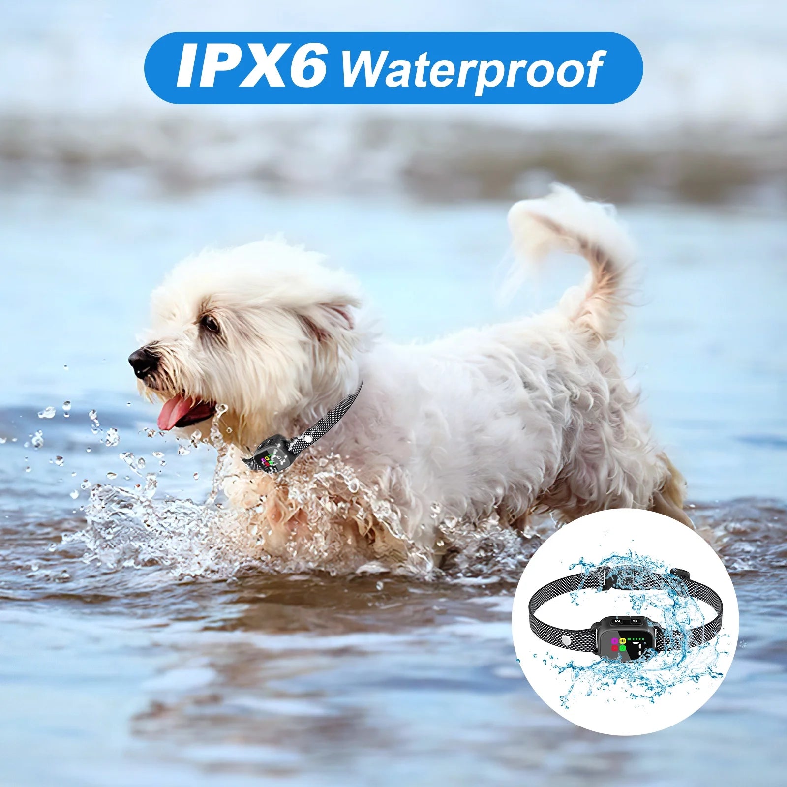 Transform Your Dog's Behavior with the PcEoTllar No-Shock Anti-Bark Collar – Adjustable, Waterproof, and Rechargeable for Small Breeds!