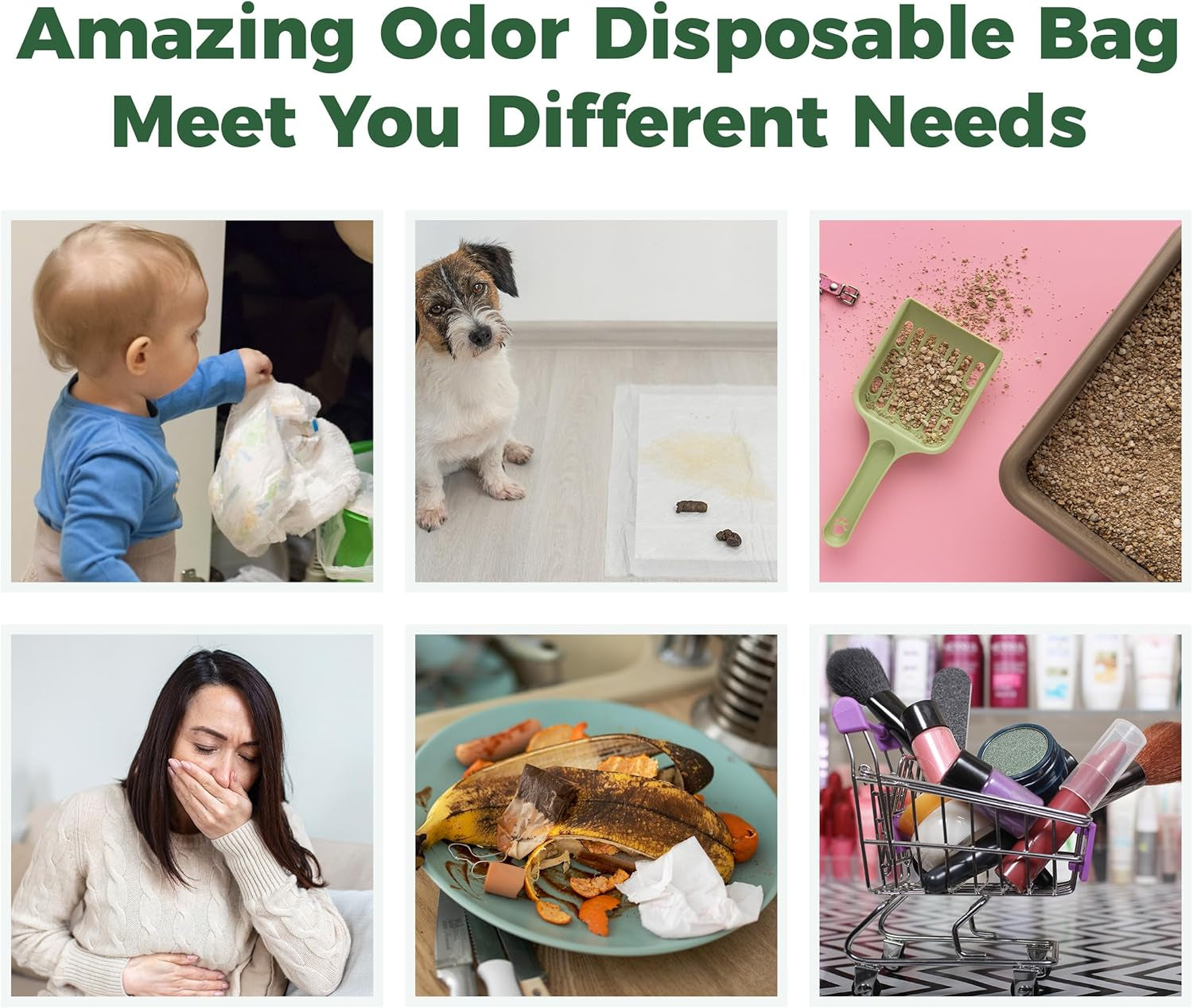 Eco-Friendly Biodegradable Dog Poop Bags - 360 Count Scented Rolls for Hassle-Free Cleanups