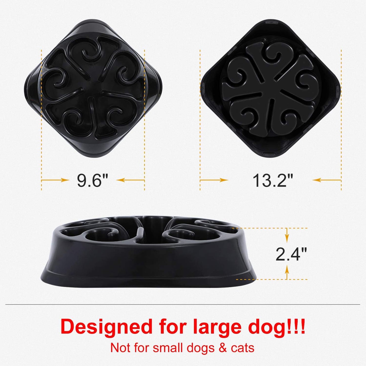 Transform Mealtime for Large Dogs with Our Anti-Gulping Slow Feeder Bowl – Say Goodbye to Choking and Bloating!