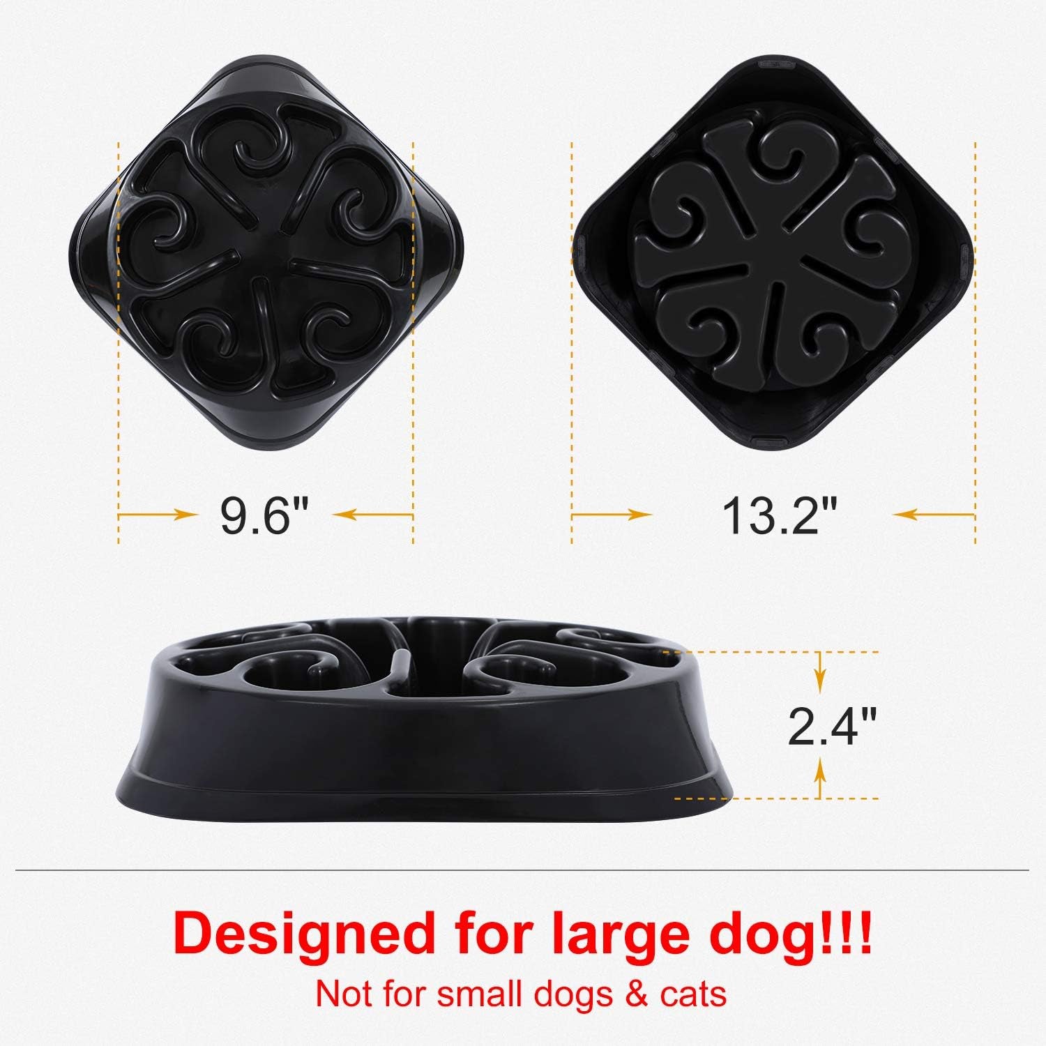 Transform Mealtime for Large Dogs with Our Anti-Gulping Slow Feeder Bowl – Say Goodbye to Choking and Bloating!