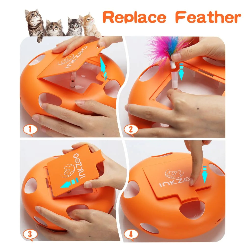 Ultimate Interactive Cat Toy for Indoor Play – Rechargeable Wand with Mind-Engaging Features!
